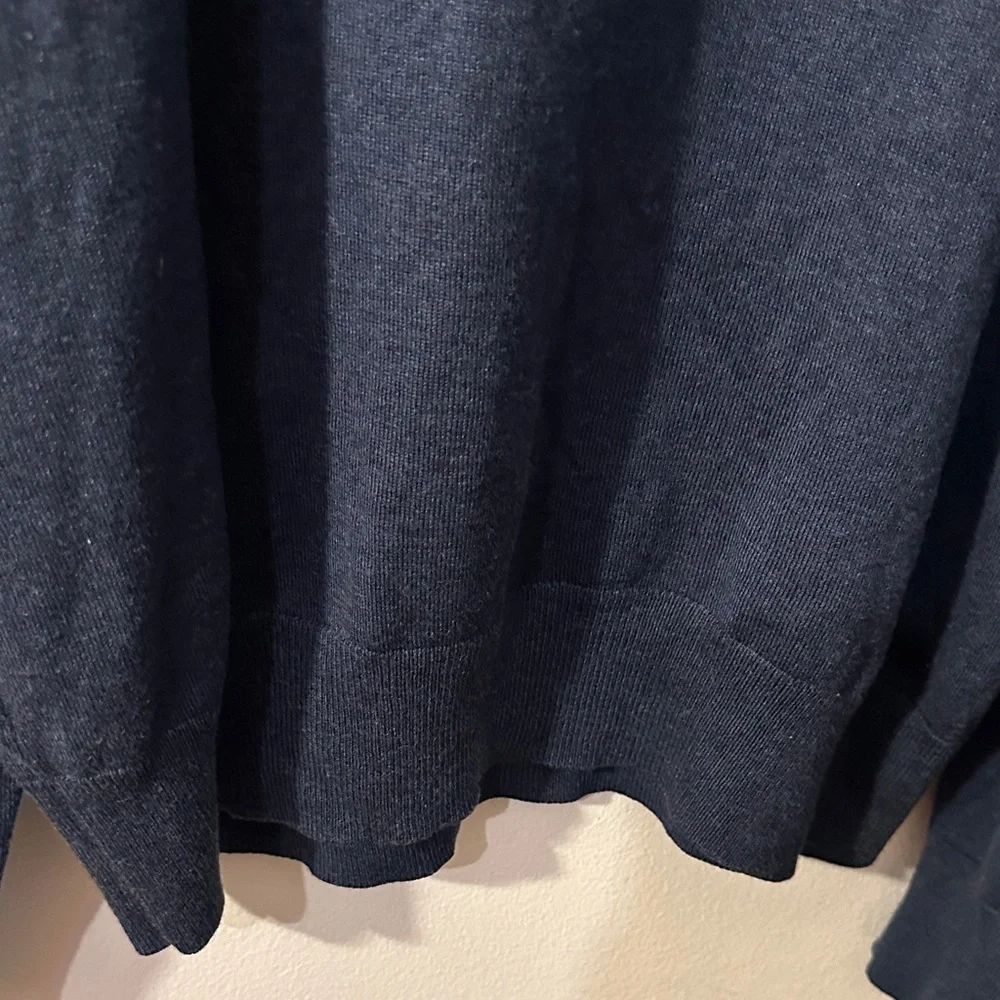 Banana Republic Deep Blue V-Neck Sweater - Preloved